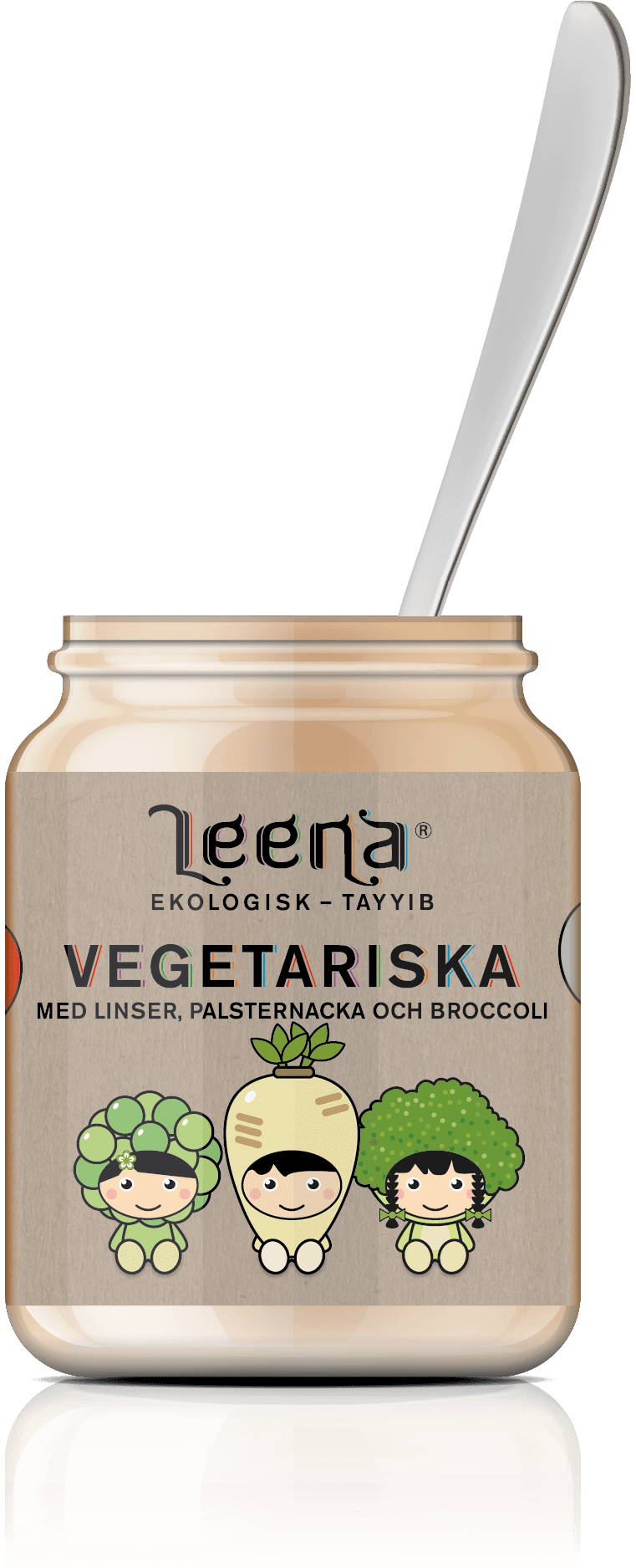 Vegetariska med linser, palsternacka och broccoli